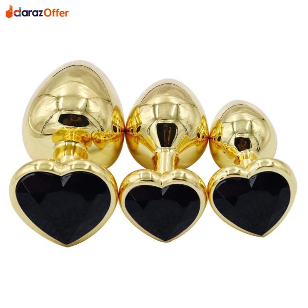 3Pcs Set Luxury Metal Butt Plug