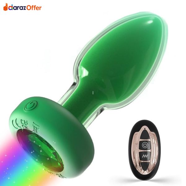 Crystal Glass Vibrating Butt Plug For Women In Pakistan