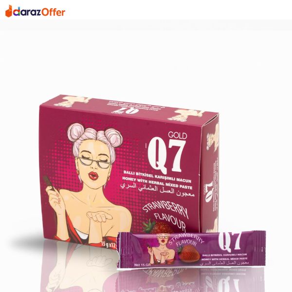 Gold Q7 Strawberry Flavour Premium Energy Booster In Pakistan