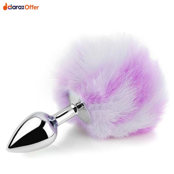 Small Stainless Steel Bunny Tail Butt Plug In Pakistan