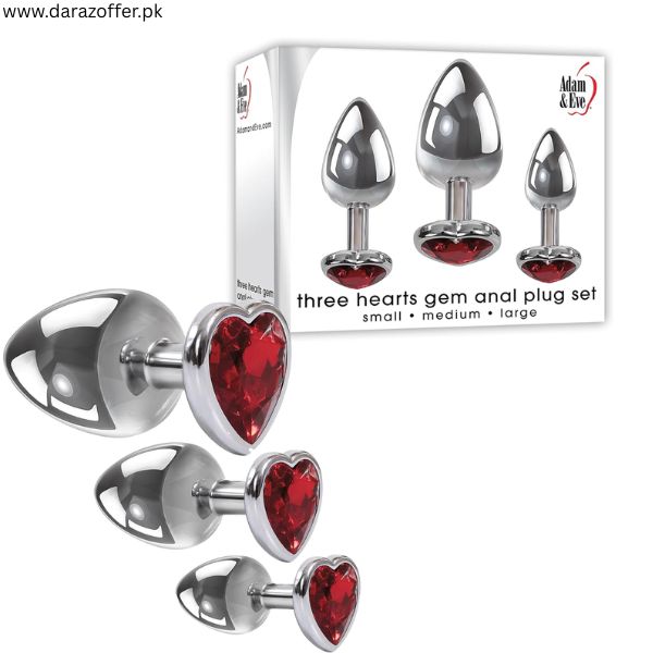 Adam & Eve 3PCS Gem Anal Plug In Pakistan
