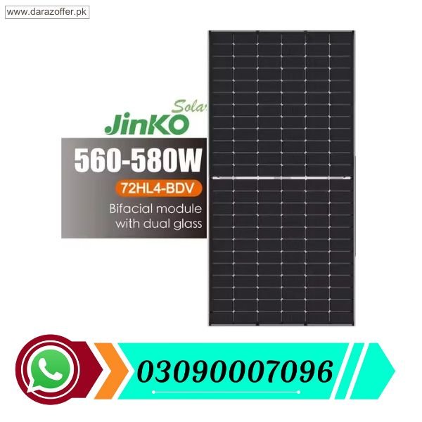 Jinko 580 Watt N Type Mono Perc Solar Panel In Pakistan