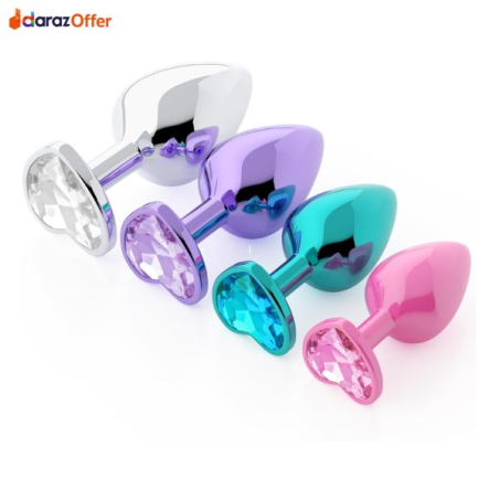 4-Piece Jewel Butt Plug Beginner Training Kit In Pakistan