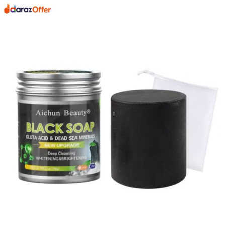 Aichun Gluta Black Soap for Acne & Oily Skin In Pakistan