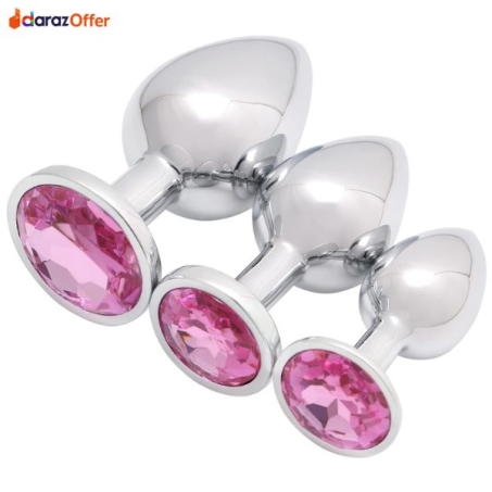 Buy 3 Piece Metal Anal Butt Plug