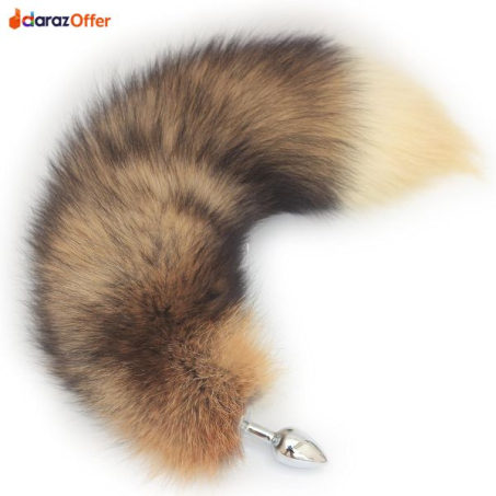 Buy Stainless Steel Fox Tail Anal Plug