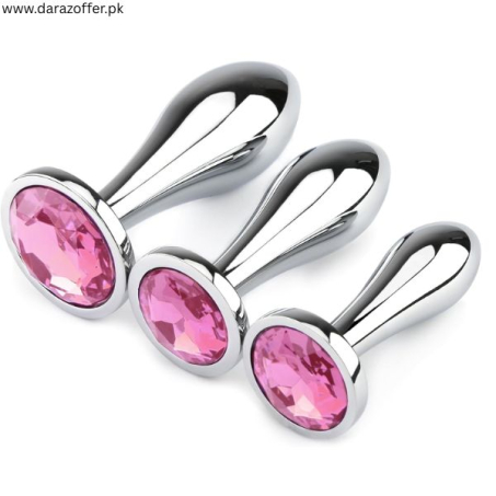 Metal Anal Toys with Crystal Base For Women In Pakistan