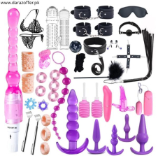  41Pcs Bondage Set with Vibrator & Plug In Pakistan