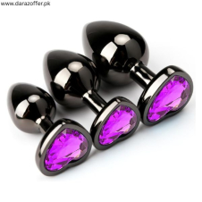  HISIONLEE Purple 3PCS Anal Plug Set  In Pakistan