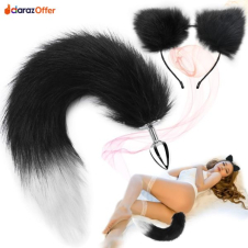  Silver Fox Tail Anal Butt Plug